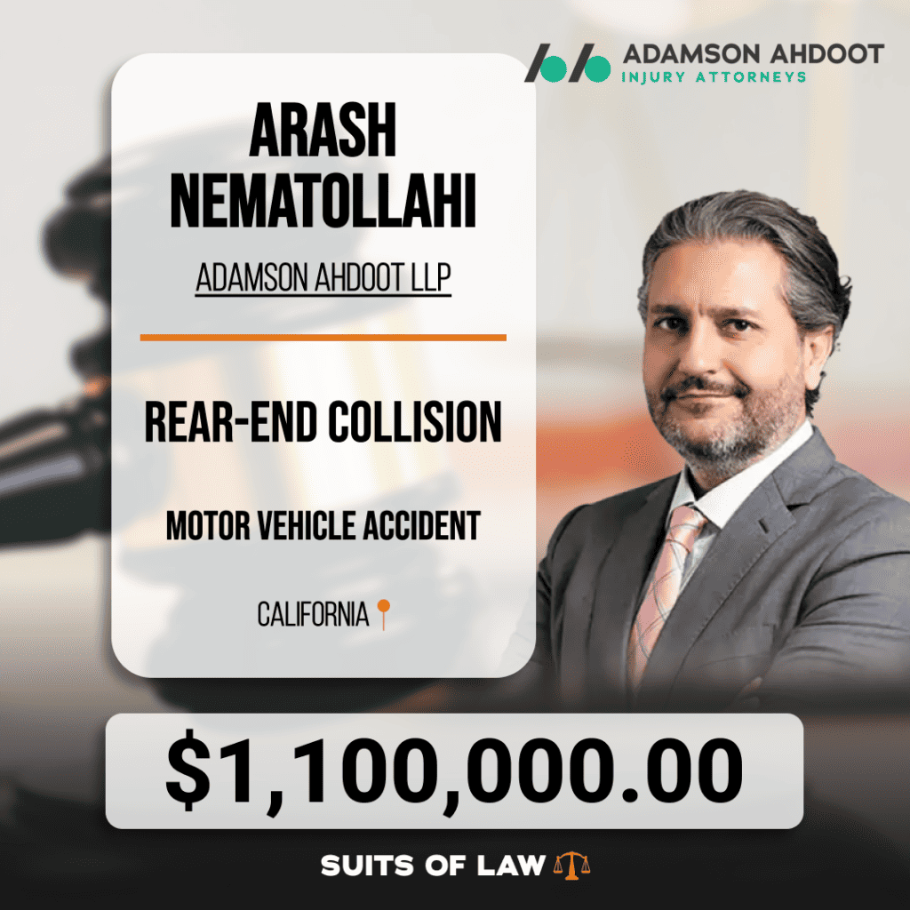 $1.1M Recovery for a Rear-End Collision